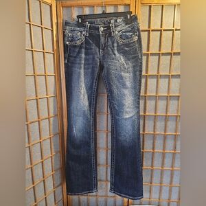 Miss Me Dark Indigo Boot Cut Jeans - 34 Inseam!